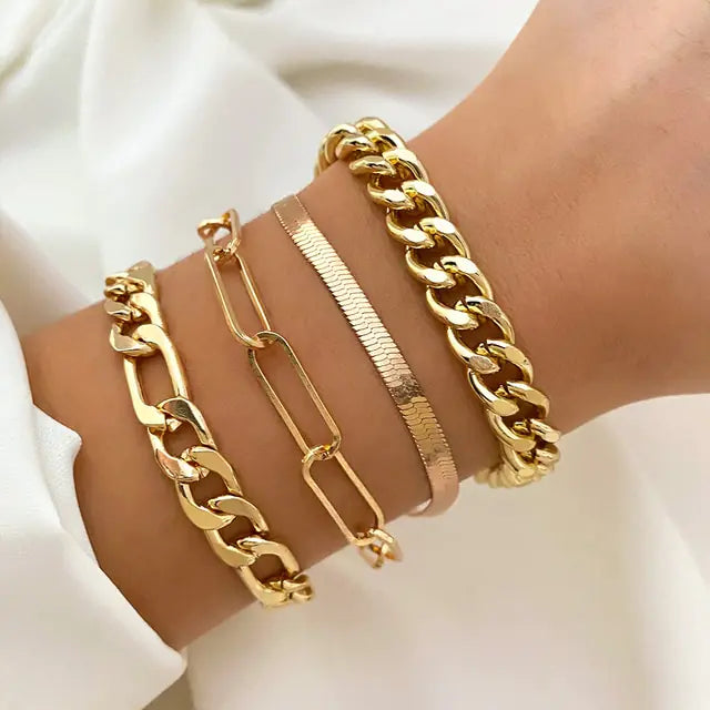 Charm Bracelet Bangles Set