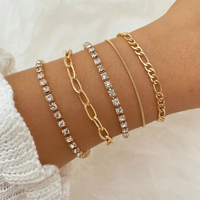 Charm Bracelet Bangles Set